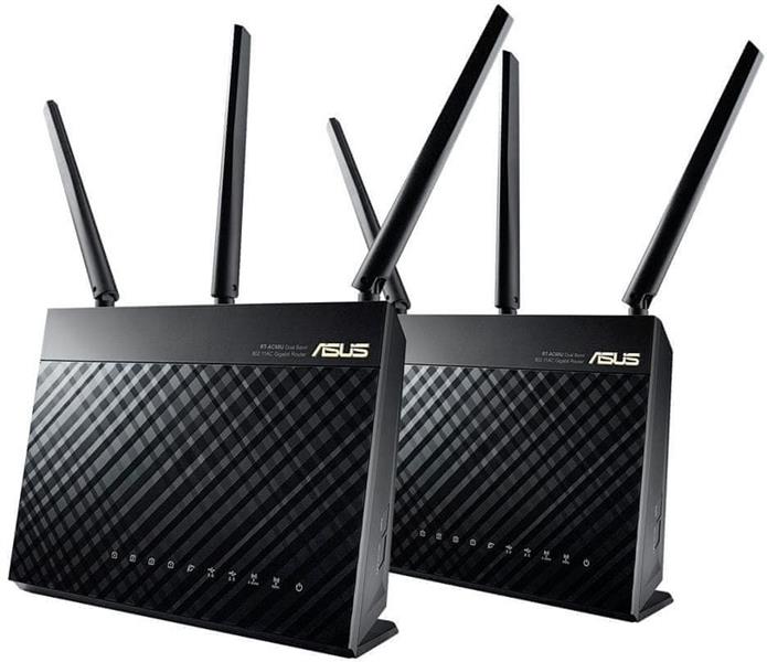 ASUS RT-AC68U draadloze router Dual-band (2.4 GHz / 5 GHz) Gigabit Ethernet Zwart