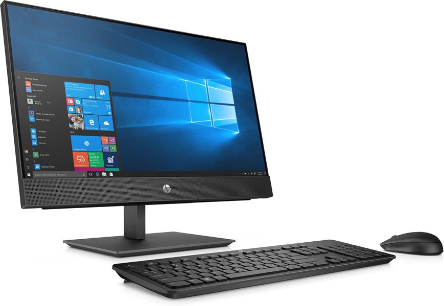 HP ProOne 400 G5 60,5 cm (23.8"") 1920 x 1080 Pixels Intel® 9de generatie Core™ i5 8 GB DDR4-SDRAM 256 GB SSD Wi-Fi 5 (802.11ac) Zwart Alles-in-één-pc