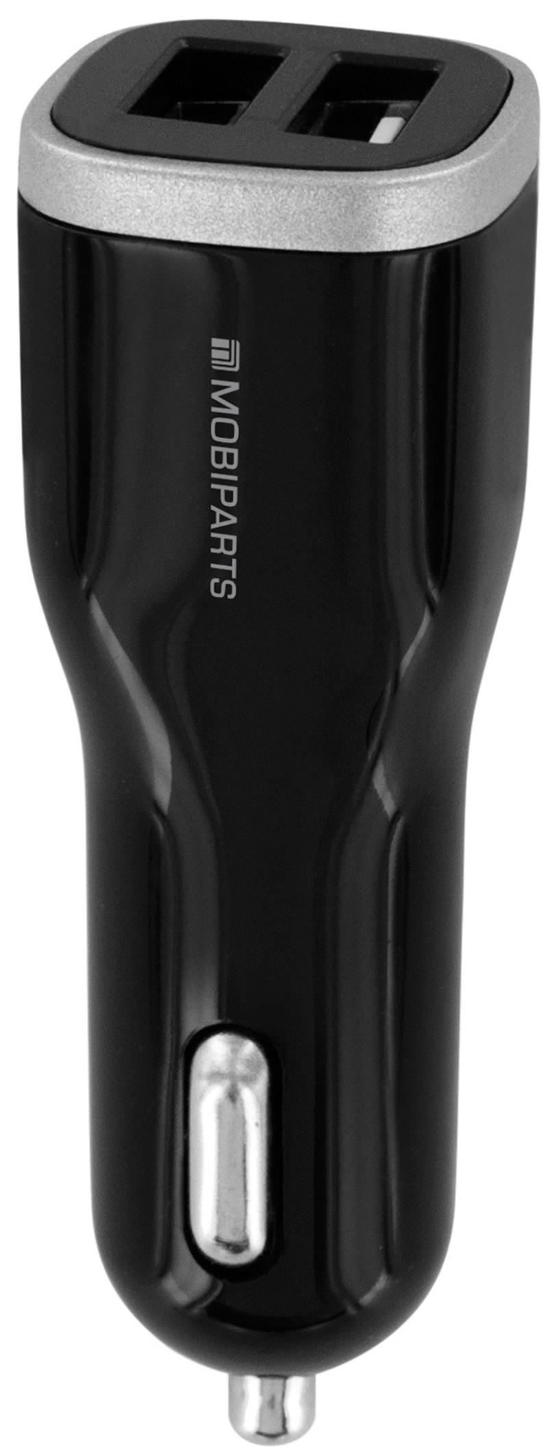 Mobiparts Car Charger Dual USB 4.8A Black