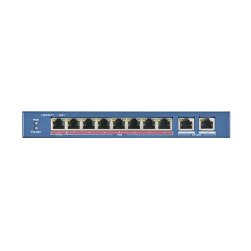 Hikvision Digital Technology DS-3E0310HP-E netwerk-switch Unmanaged Fast Ethernet (10/100) Power over Ethernet (PoE) Blauw