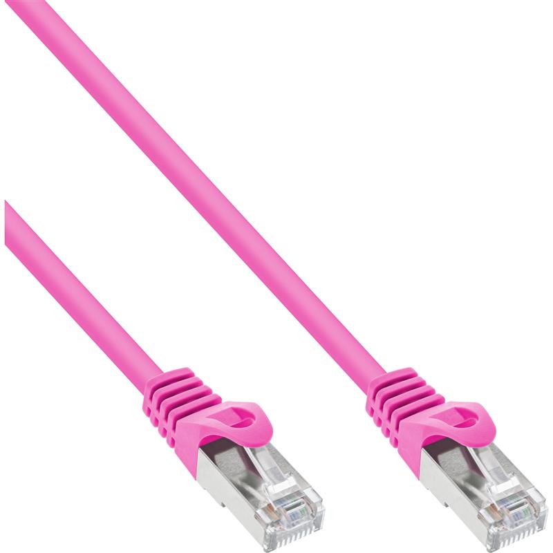 InLine Patchkabel S-FTP Cat 5e roze 0 25m
