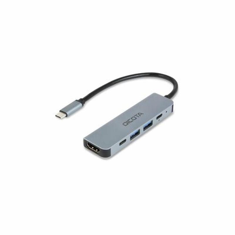 DICOTA USB-C 5-in-1 Video Hub 4K PD 100W