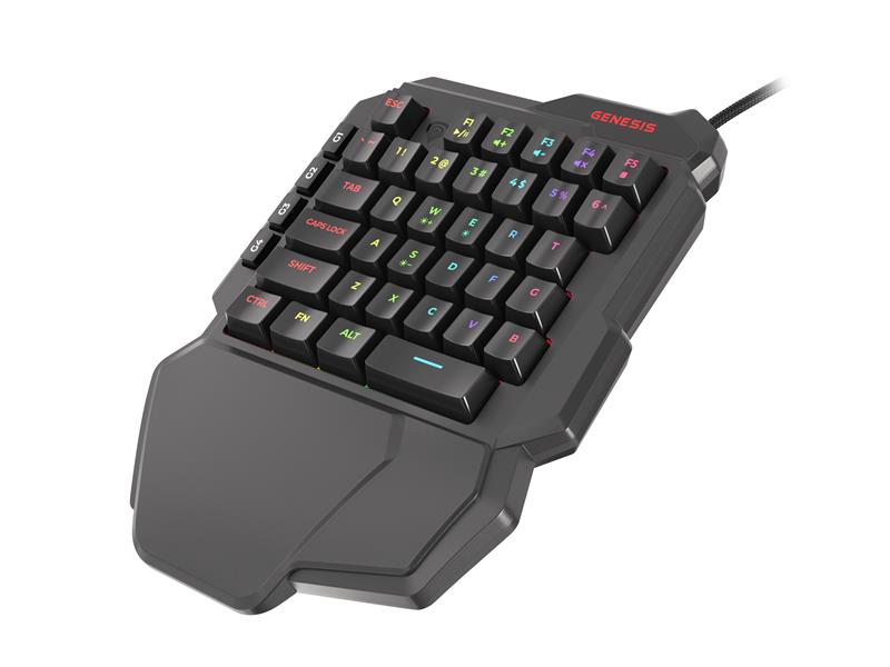 GENESIS Thor 100 RGB numeriek toetsenbord Universeel USB Zwart