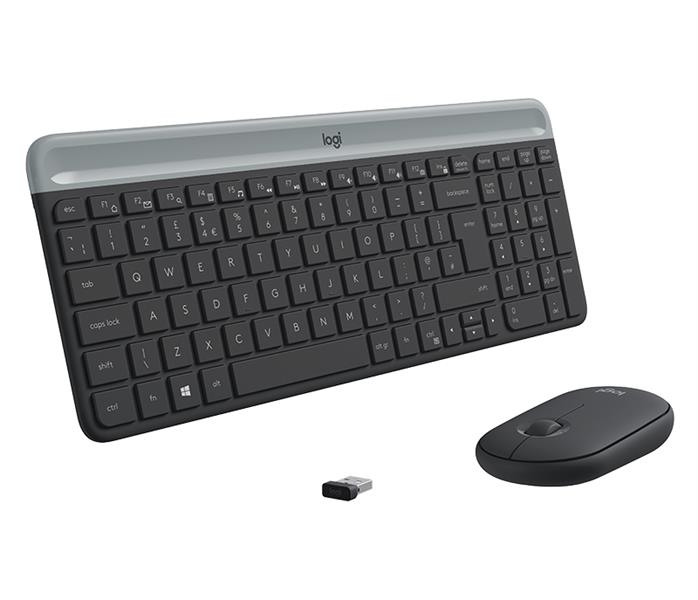 Logitech MK470 toetsenbord Inclusief muis RF Draadloos QWERTY Tsjechisch Grafiet