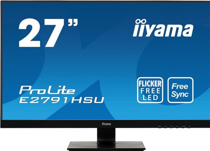 MON Iiyama ProLite E2791HSU-B1 27inch Wide Q-HD LED Zwart / RETURNED