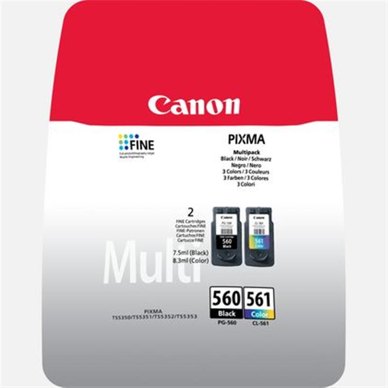 Canon 3713C006 inktcartridge Origineel Zwart, Cyaan, Magenta, Geel Multipack 2 stuk(s)