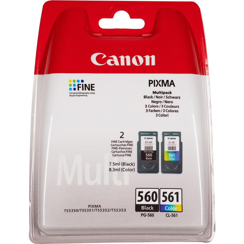 Canon 3713C006 inktcartridge Origineel Zwart, Cyaan, Magenta, Geel Multipack 2 stuk(s)