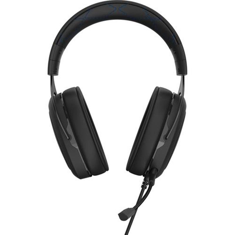 Corsair HS50 PRO STEREO Headset Hoofdband Zwart Blauw 3 5mm-connector