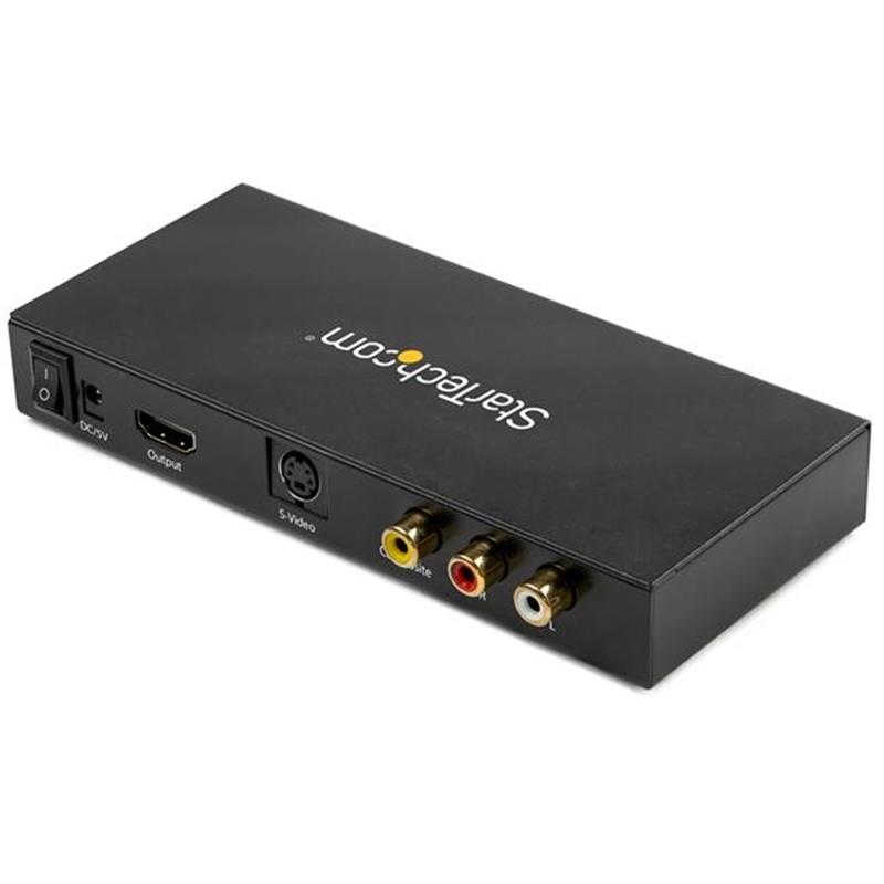 StarTech.com S-Video of composiet naar HDMI omvormer met audio 720p NTSC en PAL