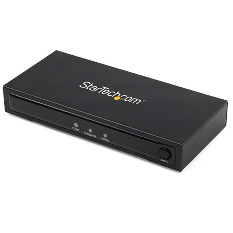 StarTech.com S-Video of composiet naar HDMI omvormer met audio 720p NTSC en PAL