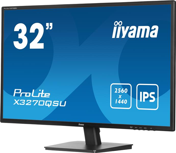 iiyama ProLite X3270QSU-B1 computer monitor 81,3 cm (32"") 2560 x 1440 Pixels Wide Quad HD LED Zwart