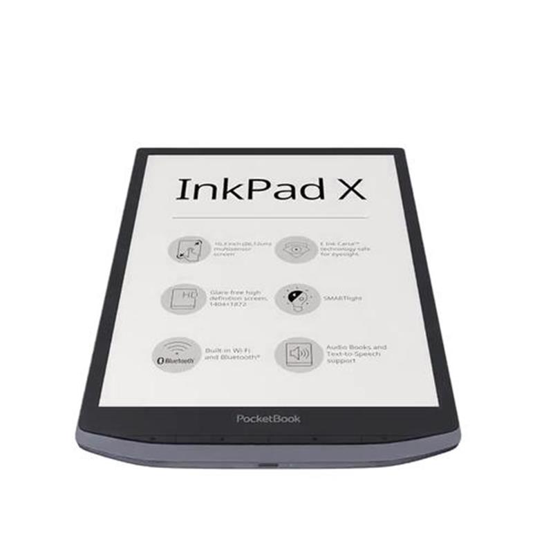 Pocketbook InkPad X e-book reader Touchscreen 32 GB Wi-Fi Zwart Zilver
