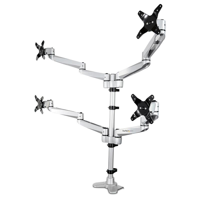 StarTech.com Monitor arm voor 4 schermen volledig beweegbaar premium