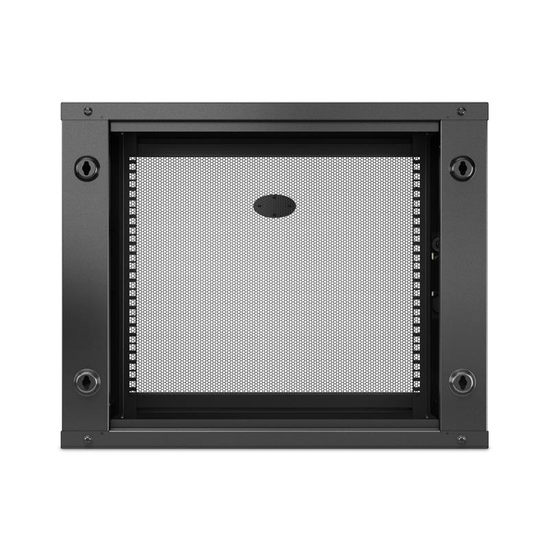 APC NetShelter WX AR109SH4, 9U/HE, 19inch Wandpatchkast, Geschikt voor muurbevestiging, 400MM diep, Gemonteerd