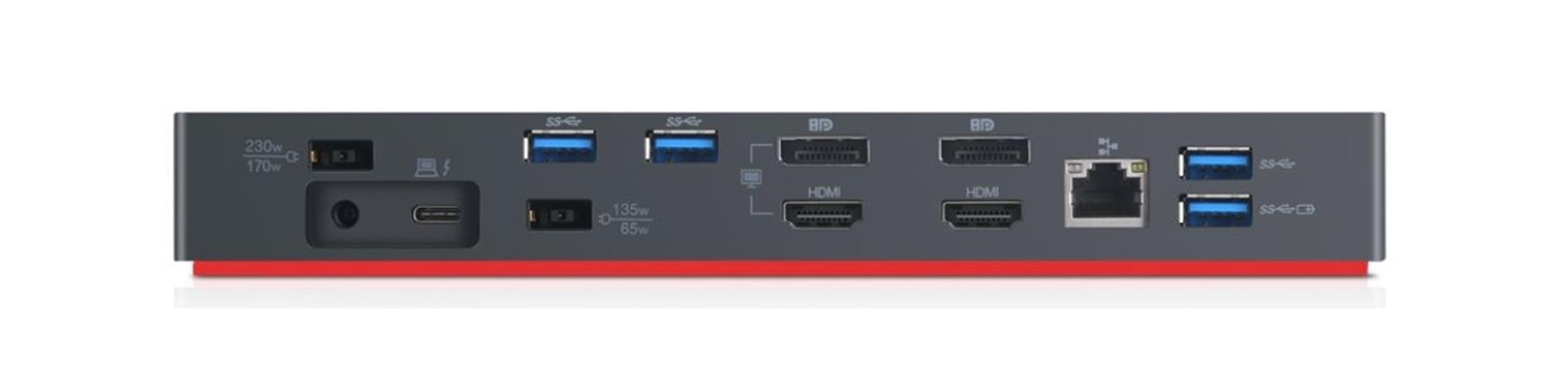 Lenovo ThinkPad Thunderbolt 3 Workstation Gen 2 Bedraad Zwart