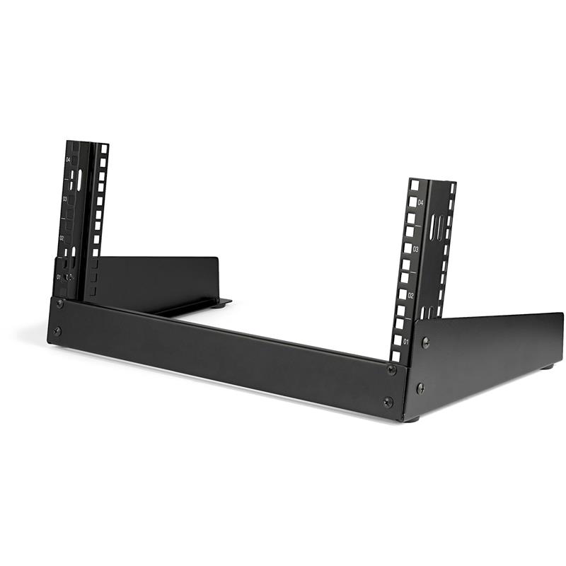 StarTech.com 4U 19"" Bureau Open Frame Rack, 2 Post, Vrijstaand IT Netwerk Rack voor Switch/Patchpaneel/Data/AV/IT/Communicatie Apparatuur met Kooimoe