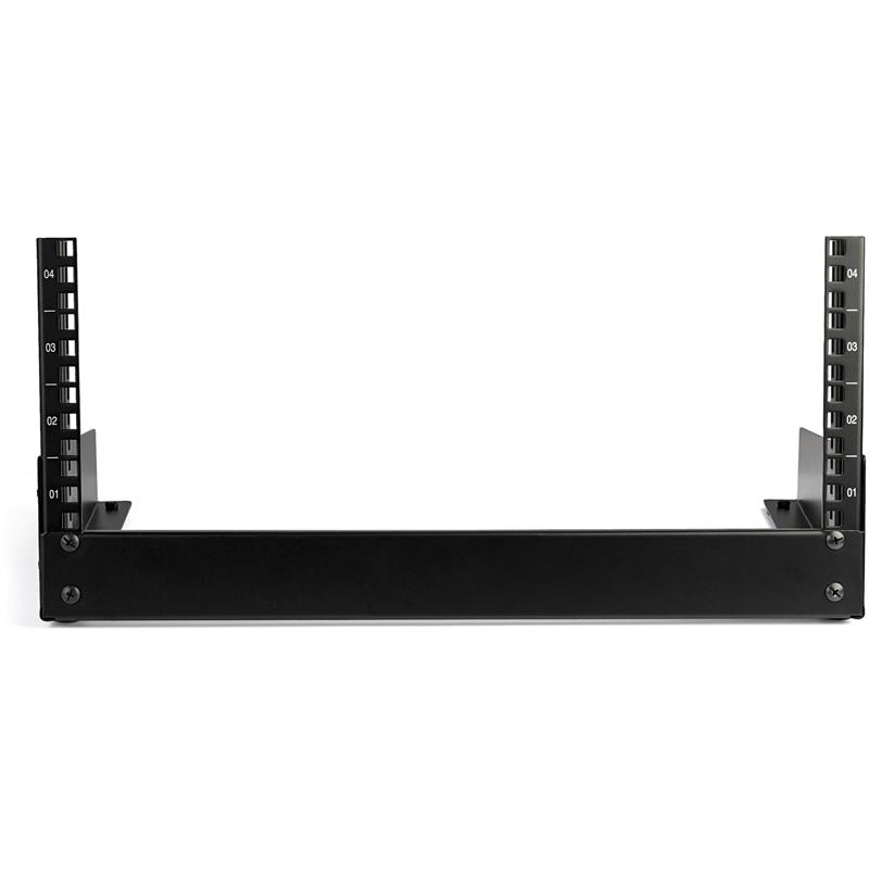 StarTech.com 4U 19"" Bureau Open Frame Rack, 2 Post, Vrijstaand IT Netwerk Rack voor Switch/Patchpaneel/Data/AV/IT/Communicatie Apparatuur met Kooimoe