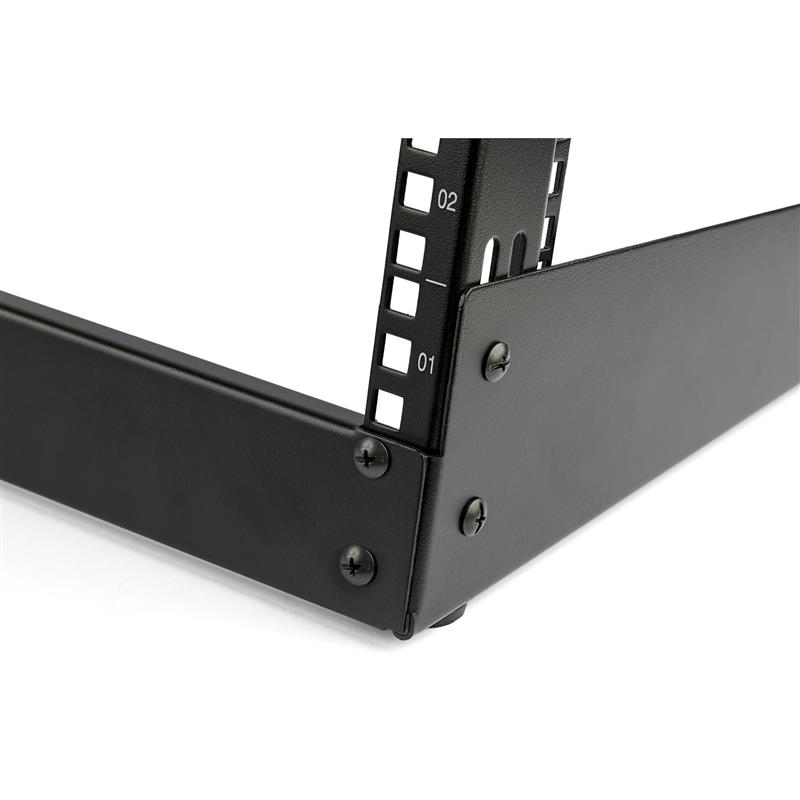 StarTech.com 4U 19"" Bureau Open Frame Rack, 2 Post, Vrijstaand IT Netwerk Rack voor Switch/Patchpaneel/Data/AV/IT/Communicatie Apparatuur met Kooimoe