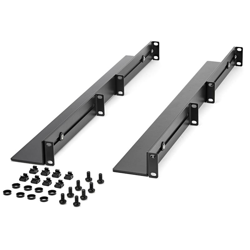 StarTech.com 1U 19"" Server Rack Rails, Verstelbare Diepte (61 tot 91cm), Universeel 4 Post Rack Mount Rails, Mounting Rail Kit voor Netwerk/Server/UP