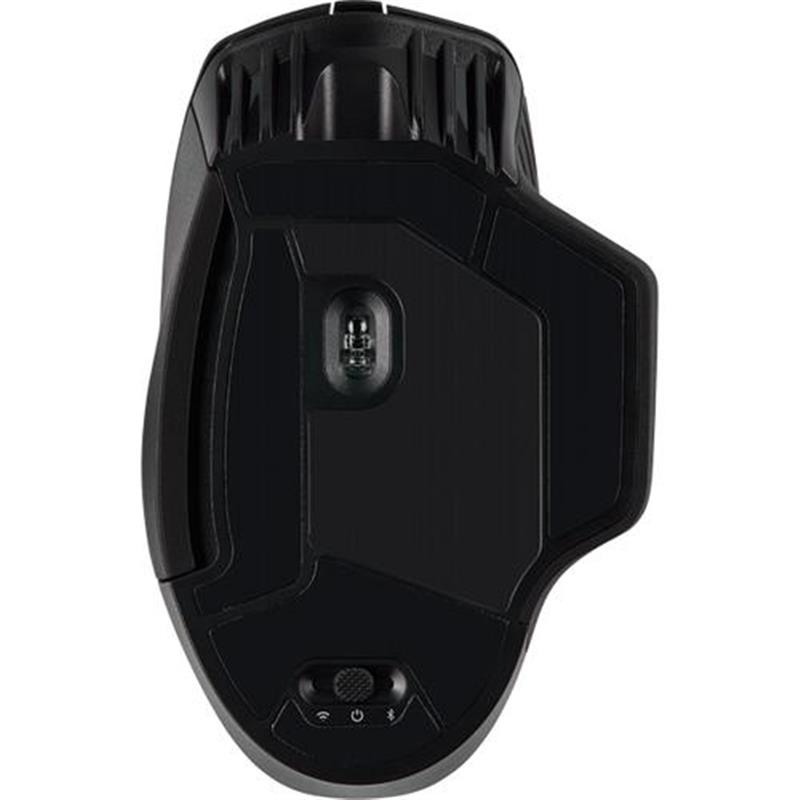 Corsair DARK CORE RGB SE muis RF Wireless Bluetooth USB Type-A Optisch 18000 DPI Rechtshandig