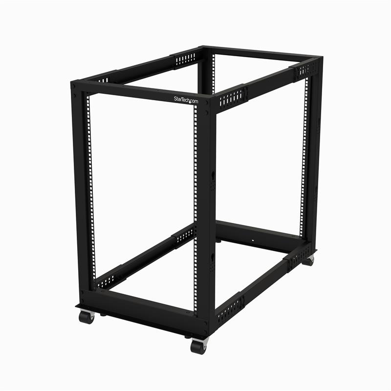 StarTech.com 18U open frame rack - 4 stijlen - verstelbare diepte