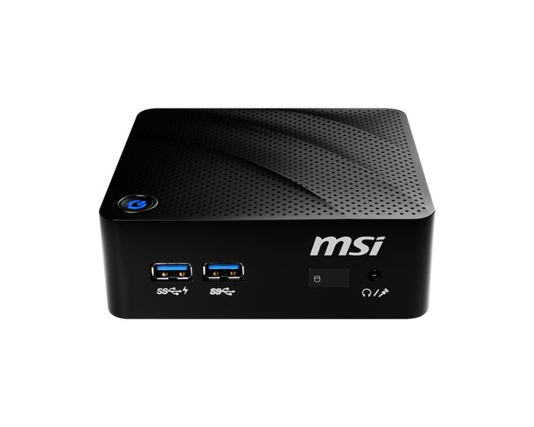 MSI Cubi N 8GL-073EU Intel® Celeron® N4000 4 GB DDR4-SDRAM 64 GB SSD mini PC Zwart Windows 10 Pro
