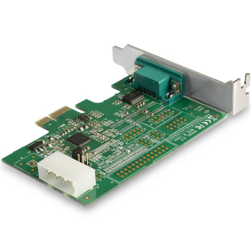 StarTech.com 4 Port PCI Express RS232 Seriële Kaart, PCIe RS232 Serial Host Controller Kaart, PCIe naar Serial DB9 Adapter Kaart, 16950 UART Uitbreidi