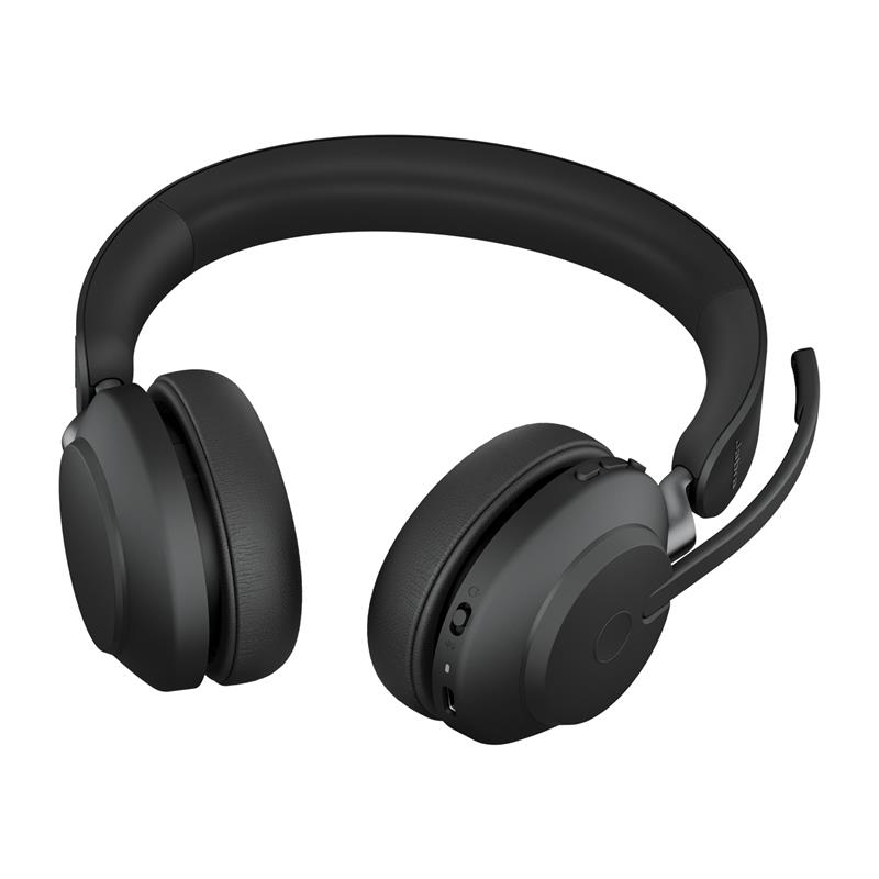 Jabra Evolve2 65, UC Stereo Headset Draadloos Hoofdband Kantoor/callcenter USB Type-C Bluetooth Zwart