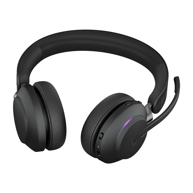 Jabra Evolve2 65, MS Stereo Headset Draadloos Hoofdband Kantoor/callcenter USB Type-C Bluetooth Zwart