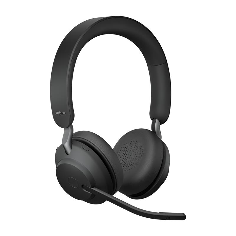 Jabra Evolve2 65, UC Stereo Headset Draadloos Hoofdband Kantoor/callcenter USB Type-A Bluetooth Zwart