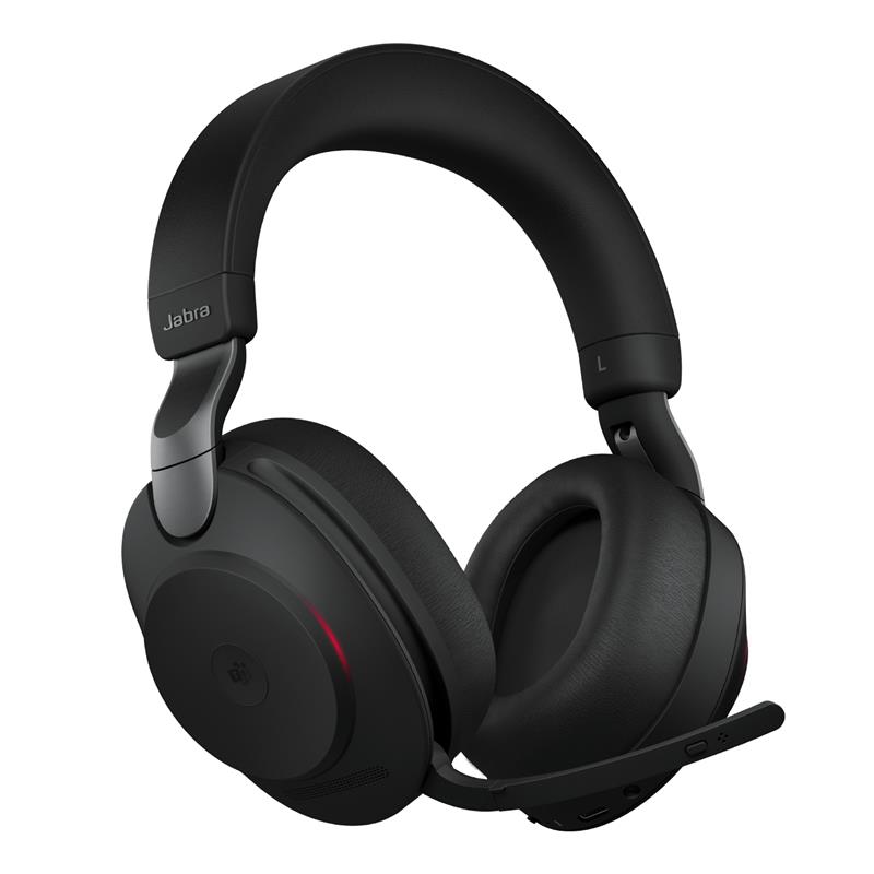 Jabra Evolve2 85, MS Stereo Headset Bedraad en draadloos Hoofdband Kantoor/callcenter USB Type-A Bluetooth Zwart