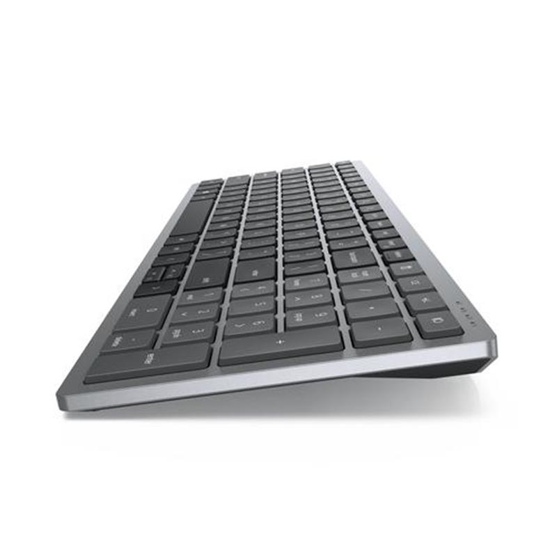 DELL KM7120W toetsenbord RF-draadloos + Bluetooth AZERTY Belgisch Grijs, Titanium