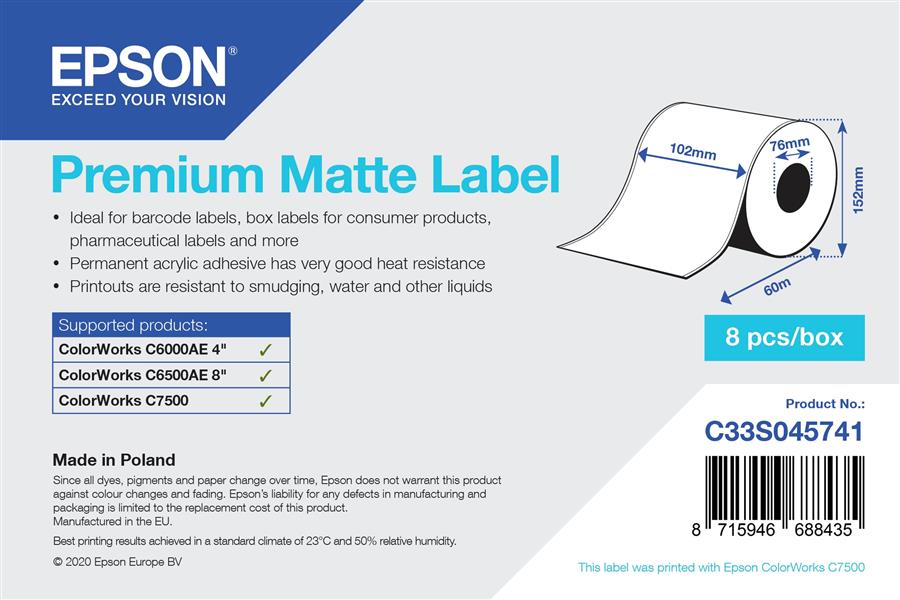 EPSON Premium Matte Label Roll