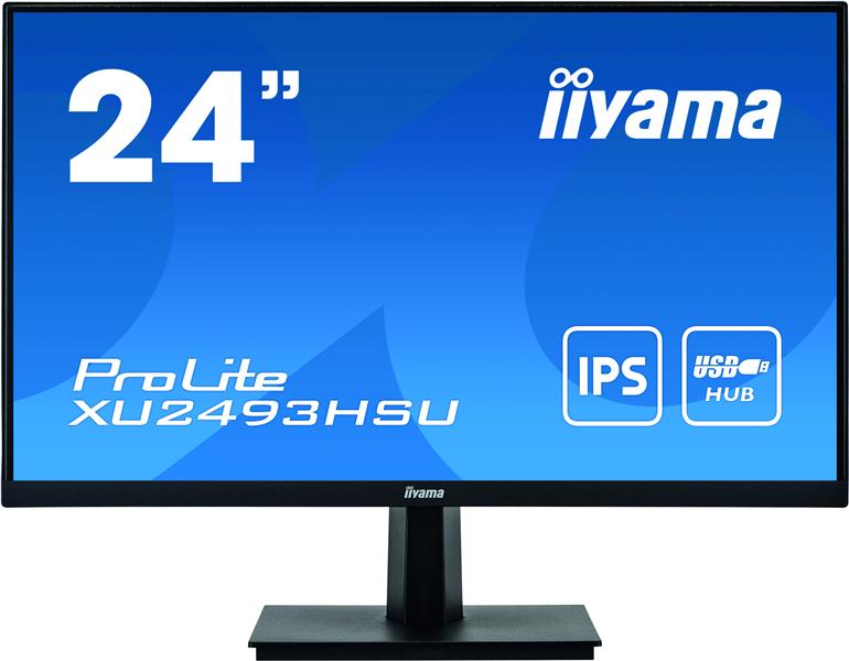 iiyama ProLite XU2493HSU-B1 computer monitor 60,5 cm (23.8"") 1920 x 1080 Pixels Full HD LED Zwart