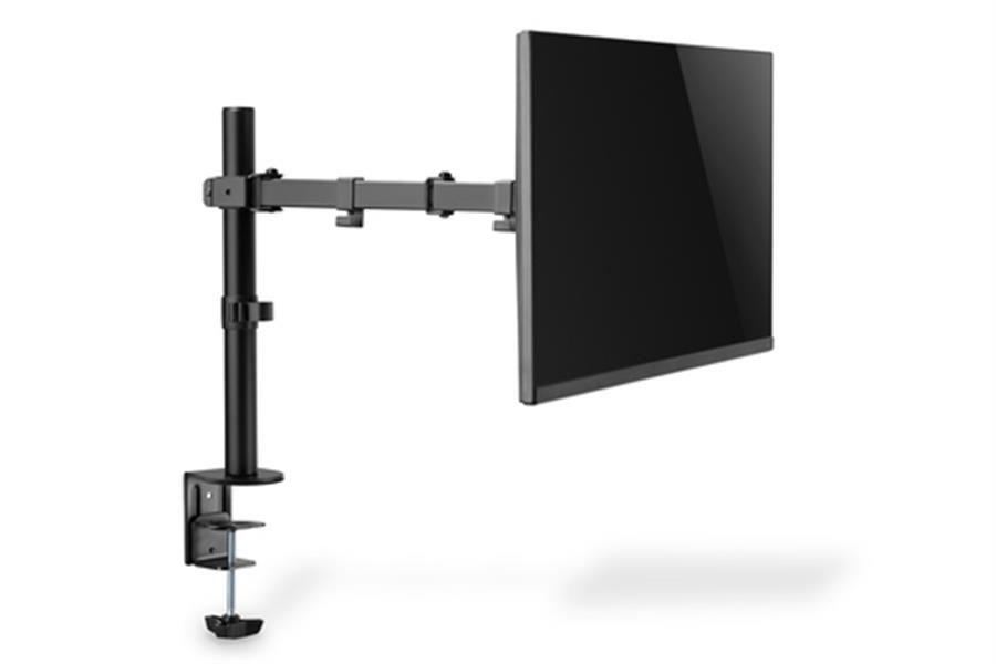 Single Monitor Clamp Mount 15-32inch - 8 kg max - Black