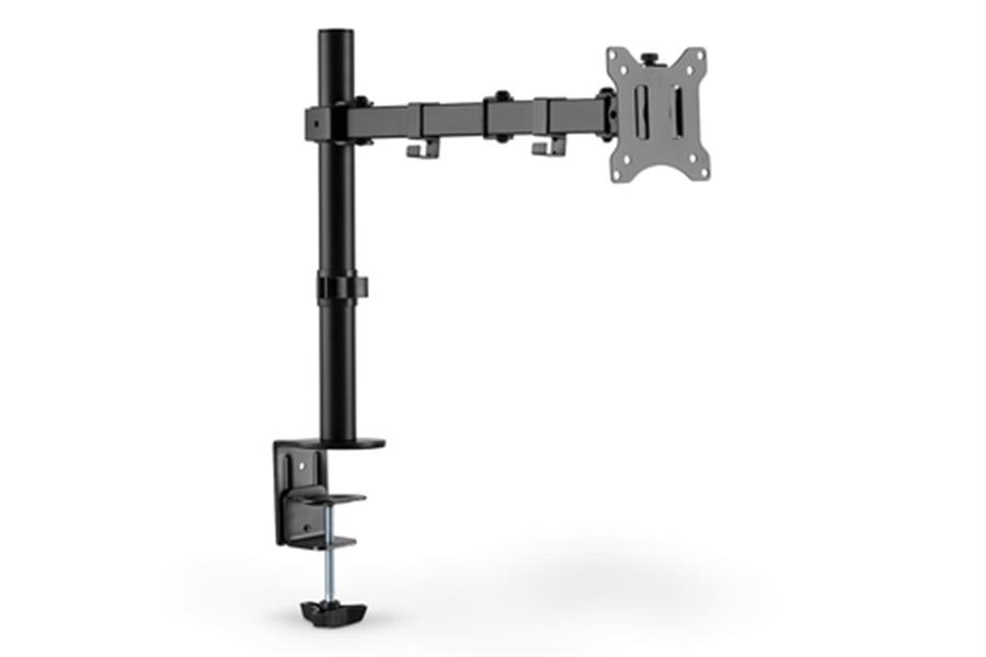 Single Monitor Clamp Mount 15-32inch - 8 kg max - Black