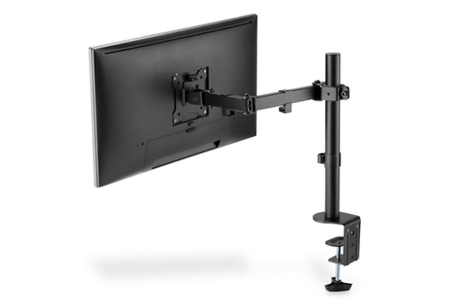 Single Monitor Clamp Mount 15-32inch - 8 kg max - Black