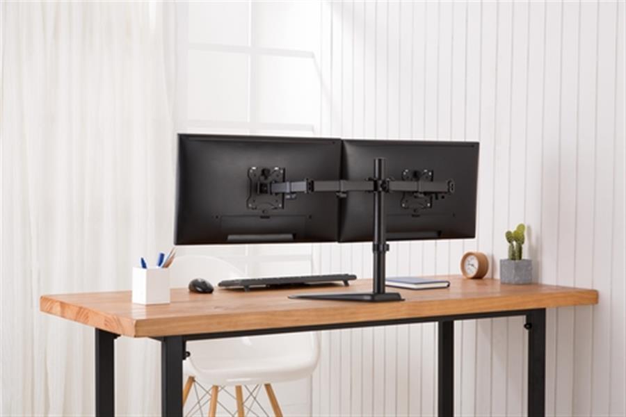 Dual Monitor Stand 15-32inch - 2x 8 kg max - Black