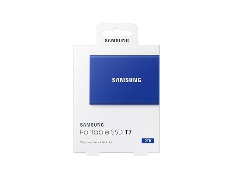 Samsung Portable SSD T7 2 TB Blauw