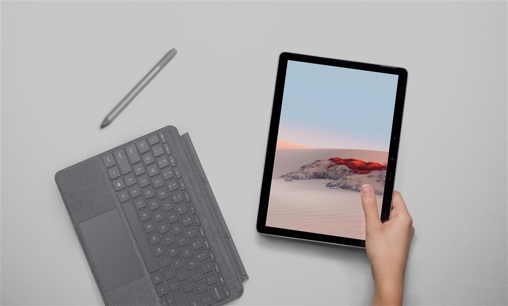 Microsoft Surface Go Type Cover Platina Microsoft Cover port AZERTY Belgisch