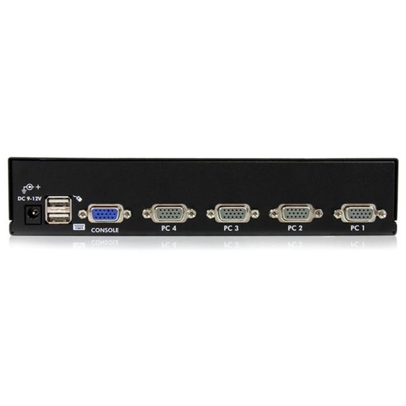 StarTech.com 4-poort 1U-Rack USB KVM-switch met OSD