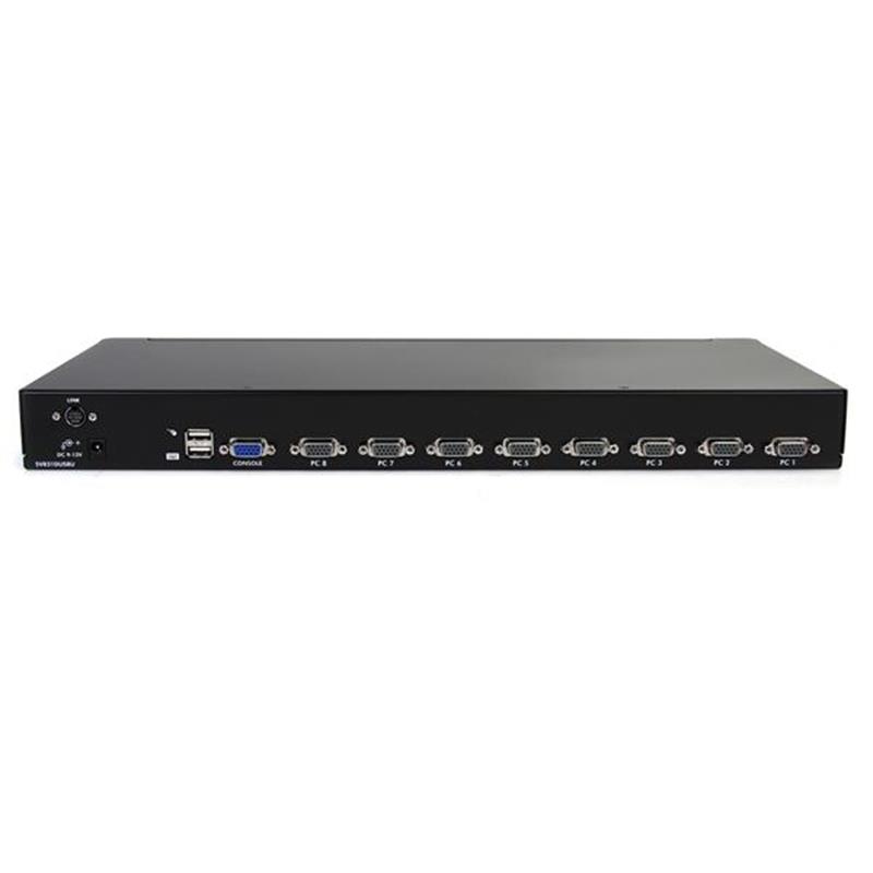 StarTech.com 8-poort 1U-Rack USB KVM-switch met OSD