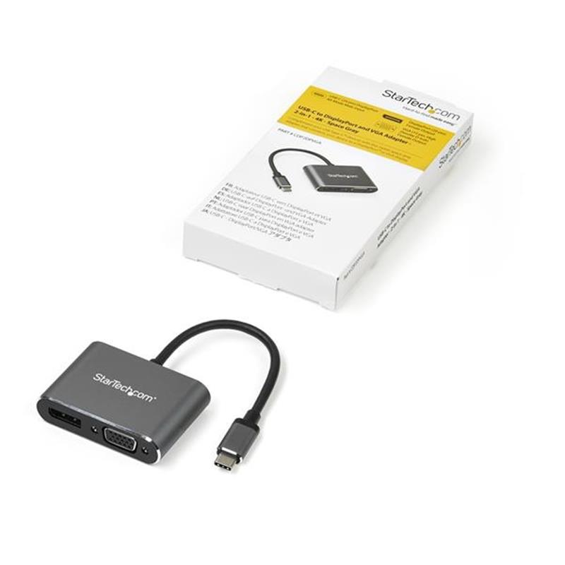 StarTech.com USB-C multiport video adapter DisplayPort of VGA 4K 60Hz