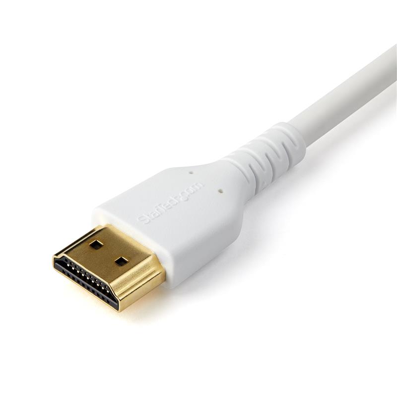 StarTech.com 2 m Premium Gecertificeerde HDMI 2.0 Kabel met Ethernet, Duurzame High Speed UHD 4K 60Hz HDR, Robuuste M/M Kabel met Aramidevezel, TPE, U