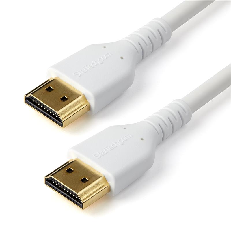 StarTech.com 2 m Premium Gecertificeerde HDMI 2.0 Kabel met Ethernet, Duurzame High Speed UHD 4K 60Hz HDR, Robuuste M/M Kabel met Aramidevezel, TPE, U