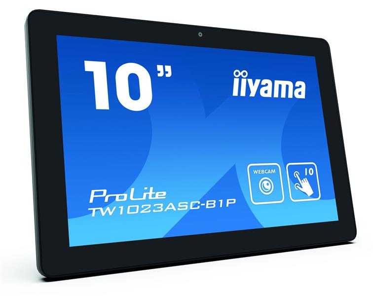 iiyama ProLite TW1023ASC-B1P touch screen-monitor 25,6 cm (10.1"") 1280 x 800 Pixels Multi-touch Multi-gebruiker Zwart