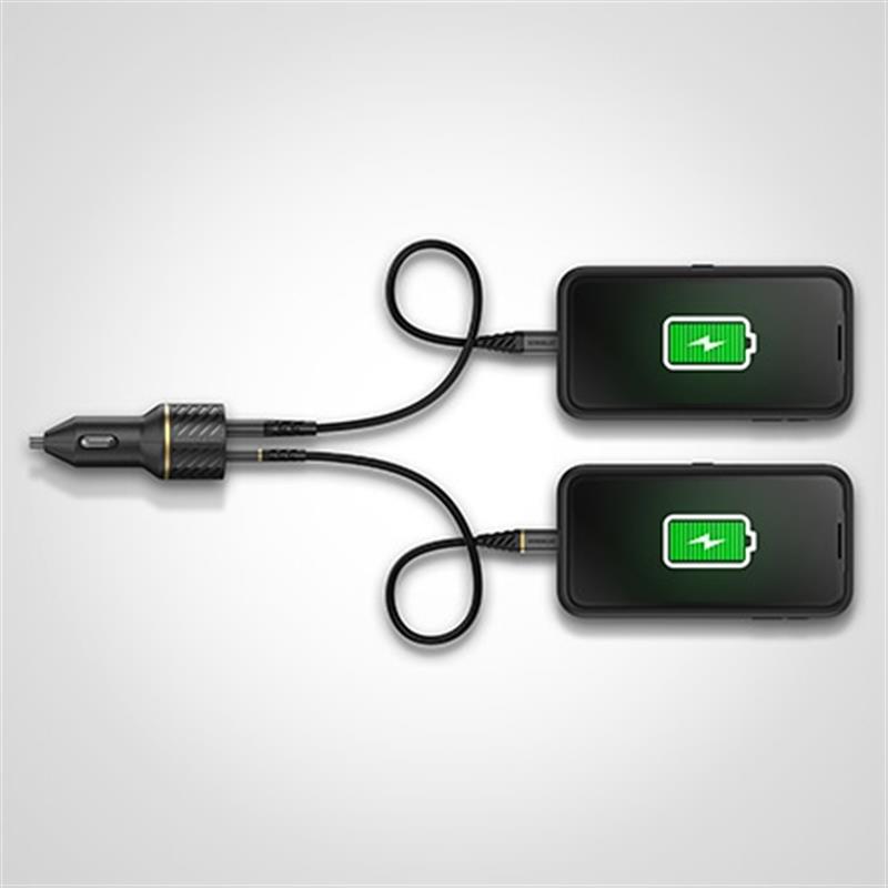 OtterBox Dual Port Premium Car Charger USB-A 24W Black