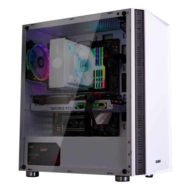 Zalman R2 WHITE computerbehuizing Midi Tower Wit