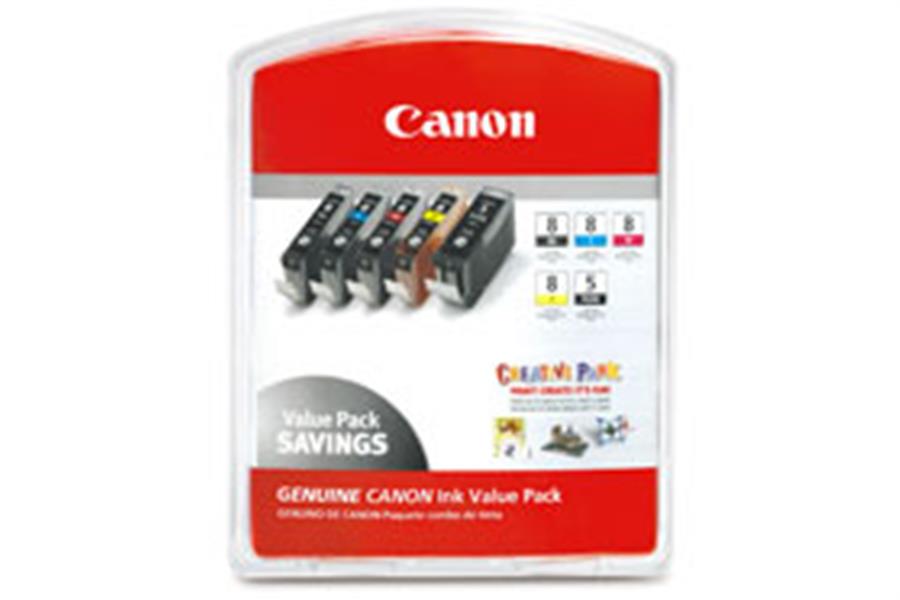 Canon CLI-8 Origineel Foto cyaan, Foto magenta Multipack 5 stuk(s)