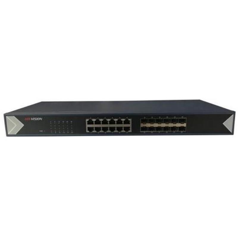 Hikvision Digital Technology DS- netwerk-switch Unmanaged L2 Gigabit Ethernet 10 100 1000 1U Zwart